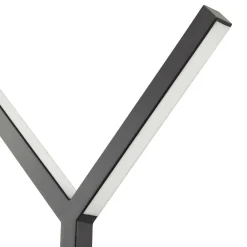 LED-gulvlampe Ilian, sort, metal, CCT, dæmpbar^Lucande Discount