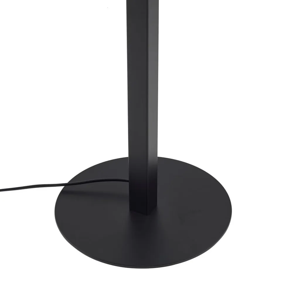 LED-gulvlampe Ilian, sort, metal, CCT, dæmpbar^Lucande Discount