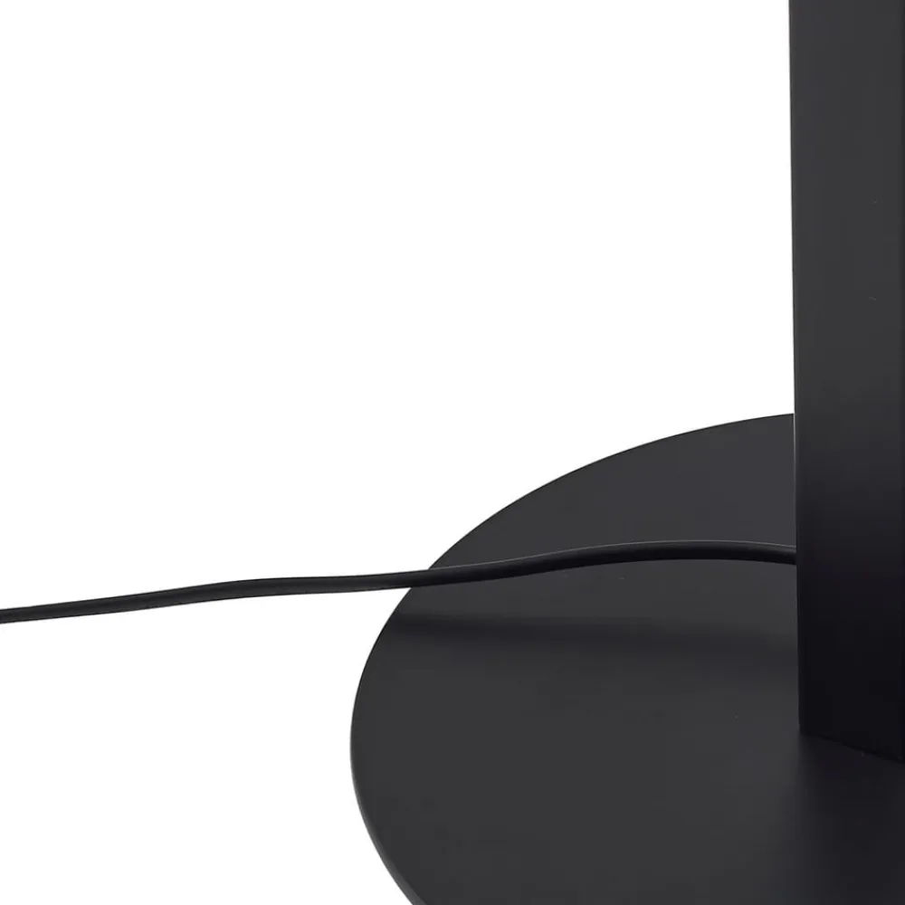 LED-gulvlampe Ilian, sort, metal, CCT, dæmpbar^Lucande Discount