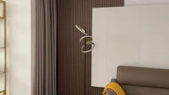 Lucande LED-gulvlampe Madu, sort, metal, 160 cm, dæmpbar