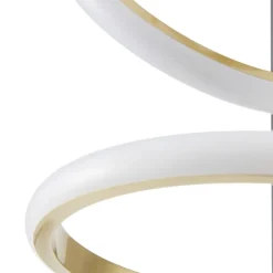 Lucande LED-gulvlampe Madu, sort, metal, 160 cm, dæmpbar