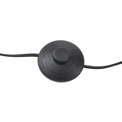 Lucande LED-gulvlampe Madu, sort, metal, 160 cm, dæmpbar