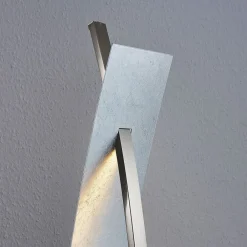 LED-gulvlampe Marija, sølv, dæmpbar, 140 cm^Lucande Outlet