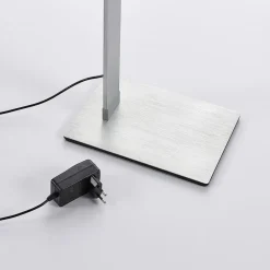 LED-gulvlampe Nicano, grå, metal, CCT, 125 cm^Lucande Hot