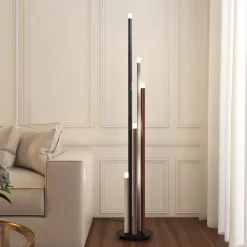 LED-gulvlampe Stoika, 150 cm, 5 lyskilder, metal^Lucande Discount