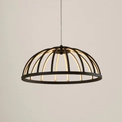 LED-hængelampe Attea, sort, Ø 40 cm, aluminium^Lucande Sale