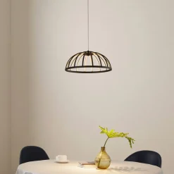 LED-hængelampe Attea, sort, Ø 40 cm, aluminium^Lucande Sale