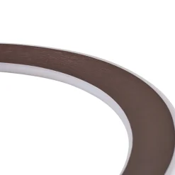 LED-hængelampe Eldra, kaffebrun, Ø 55 cm, CCT^Lucande New