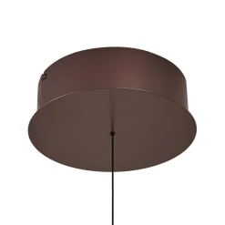 LED-hængelampe Eldra, kaffebrun, Ø 55 cm, CCT^Lucande New