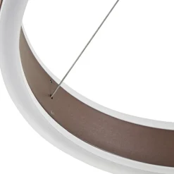 LED-hængelampe Kolo, 114 cm, 3 lyskilder, brun, dæmpbar^Lucande