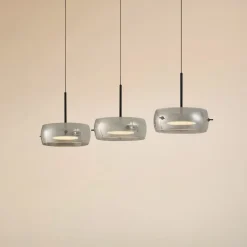 LED-hængelampe Martis, sort, 3 lyskilder, step-dæmpbar^Lucande Sale