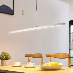 LED-hængelampe Myron, touchdæmper, CCT, aluminium^Lucande Best