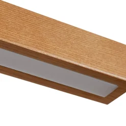 LED-hængelampe Nihalo, træ, 122 cm, dæmpbar, CCT^Lucande Hot