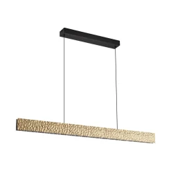 LED-hængelampe Nivara, 117 cm, guld, metal^Lucande Sale