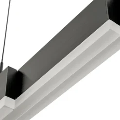 LED-hængelampe Torven, sort, CCT, udtrækkelig^Lucande New