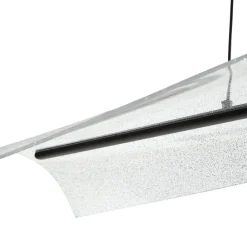 LED-hængelampe Vellia, sort, længde 112 cm, CCT^Lucande Discount