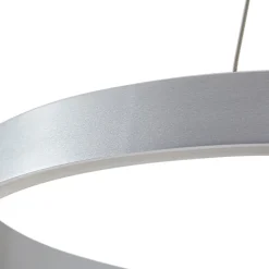 LED-hængelampe Yonam, Ø 60 cm, 1 lyskilde, aluminium, CCT^Lucande Best