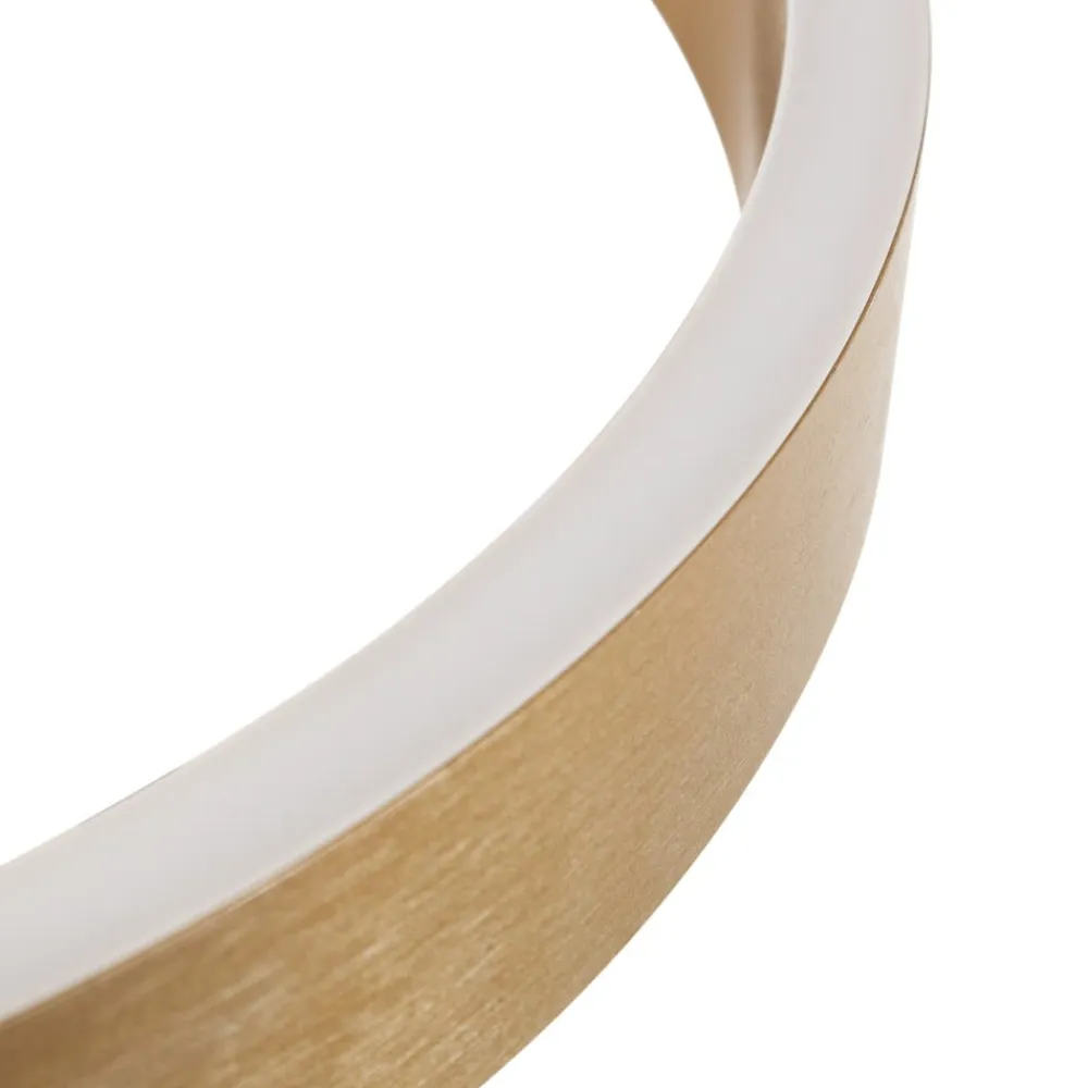 Lucande LED-hængelampe Yonam, Ø 60 cm, 2 lyskilder, guld, CCT