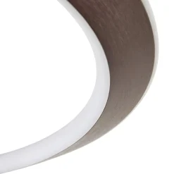 LED-loftlampe Eldra, kaffebrun, Ø 55 cm, CCT^Lucande Online