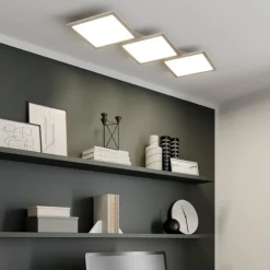 Lucande LED-loftlampe Ilira, 3 lyskilder, sølv, CCT, dæmpbar