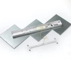 Lucande LED-loftlampe Ilira, 3 lyskilder, sølv, CCT, dæmpbar