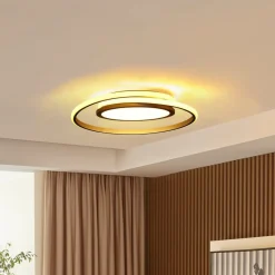 Lucande LED-loftlampe Noud, 49 cm, sølv, aluminium, dæmpbar