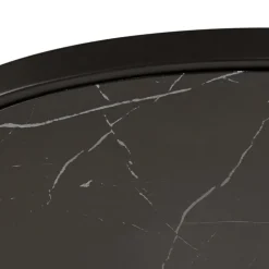 LED-loftlampe Orven, sort/marmor, Ø 50 cm, dæmpbar.^Lucande Outlet