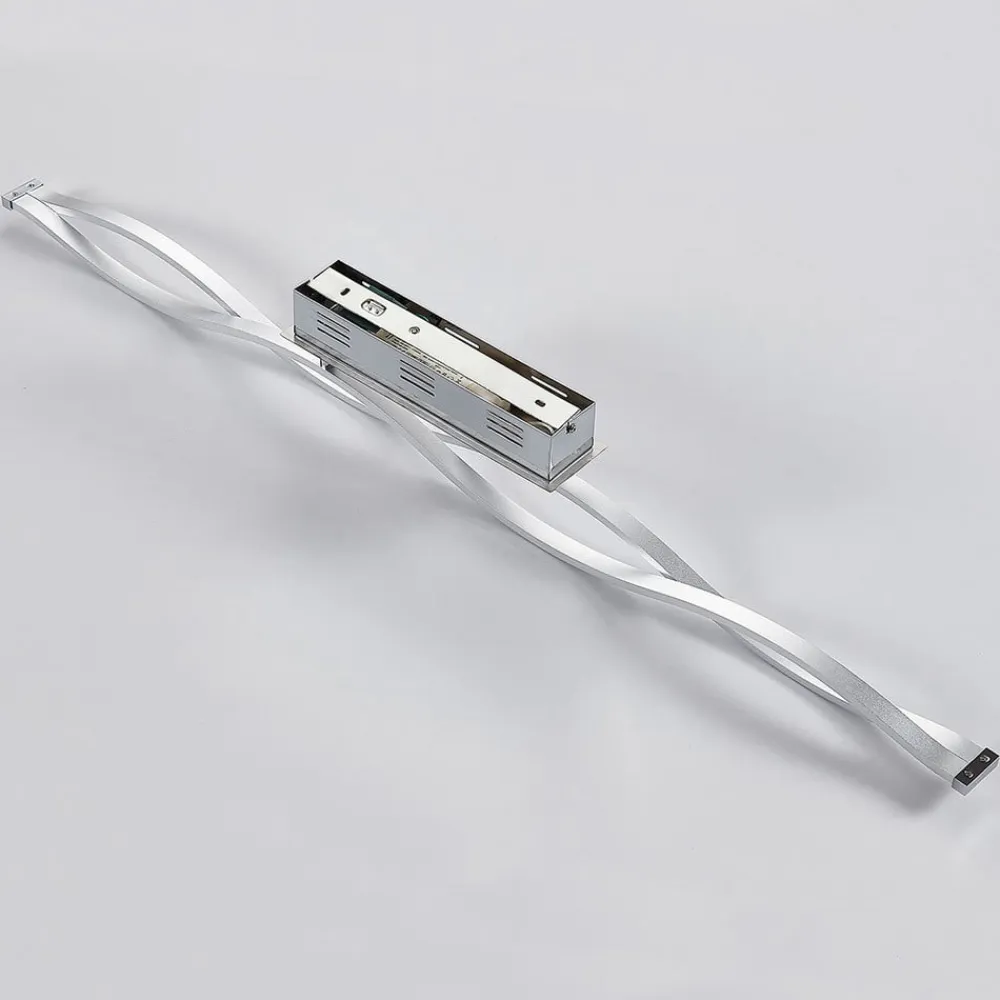 Lucande LED-loftlampe Roan, 115 cm, krom, stål