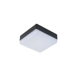 Lucande LED-loftlampe Thilo, 16 cm, antracit, sensor, IP54