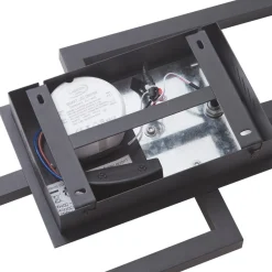 LED-loftslampe Tjado, 100 cm lang, sort, metal^Lucande Clearance