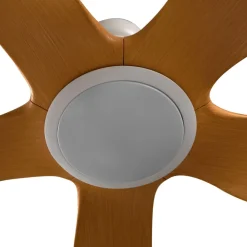 Lucande LED-loftventilator Omendo, hvid, DC, støjsvag, CCT