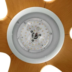 Lucande LED-loftventilator Omendo, hvid, DC, støjsvag, CCT