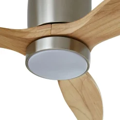 LED-loftventilator Faipari, nikkel, DC, lydsvag, 132 cm^Lucande Online