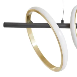 LED-pendel Madu, sort, metal, 92,5 cm lang^Lucande Best