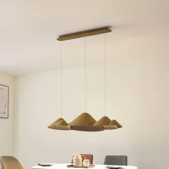 LED-pendellampe Beutlin, grøn, filt, dæmpbar^Lucande Hot