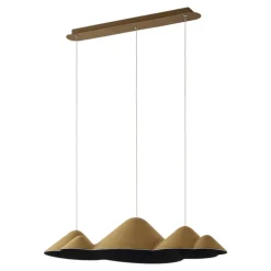 LED-pendellampe Beutlin, grøn, filt, dæmpbar^Lucande Hot