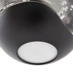 LED-pendellampe Hayley, sort, 5 lyskilder, aflang^Lucande Online