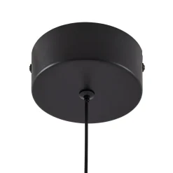 LED-pendellampe Hayley, sort, 1 lyskilde, glas^Lucande Clearance