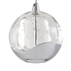 LED-pendellampe Hayley, Ø 25 cm, 3 lyskilder, krom, glas^Lucande New