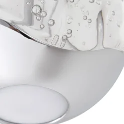 LED-pendellampe Hayley, Ø 9 cm, kromfarvet, glas^Lucande Sale