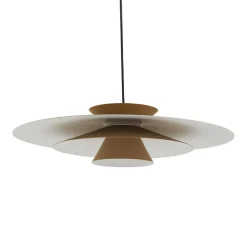 LED-pendellampe Livie, beige, aluminium, Ø 50 cm^Lucande Hot