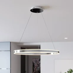 LED-pendellampe Lyani, 80 cm, krom, dæmpbar^Lucande Online