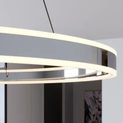 LED-pendellampe Lyani, 80 cm, krom, dæmpbar^Lucande Online