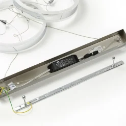 LED-pendellampe Lyani, 85 cm, 2 lyskilder, krom, dæmpbar^Lucande Discount