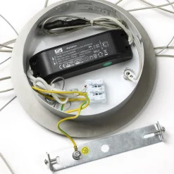 LED-pendellampe Lyani, Ø 50 cm, krom, dæmpbar^Lucande New