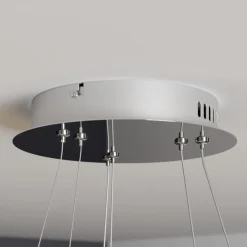 Lucande LED-pendellampe Lyani, 60 cm, 2 lyskilder, krom, dæmpbar