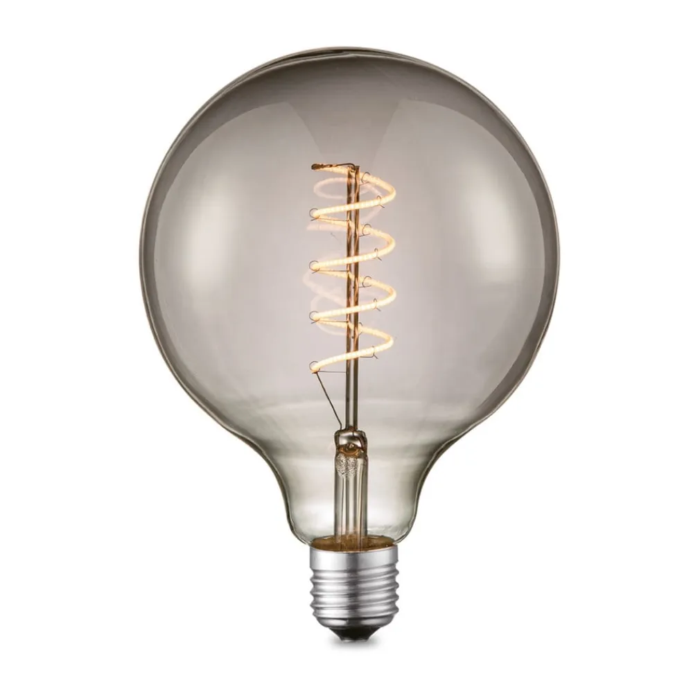 Lucande Dæmpbar Led-Pære|Led Pærer>LED-pære E27 G125 4 W smoke 1.800 K dæmpbar