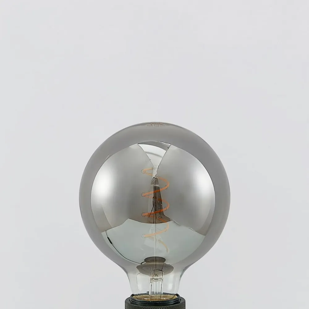 Lucande Dæmpbar Led-Pære|Led Pærer>LED-pære E27 G125 4 W smoke 1.800 K dæmpbar