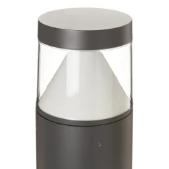 Lucande LED-pullert Darja, antracit, metal, 100 cm, IP54