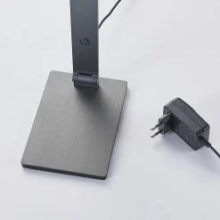 Lucande LED-skrivebordslampe Mion, 41 cm, kantet, dæmpbar